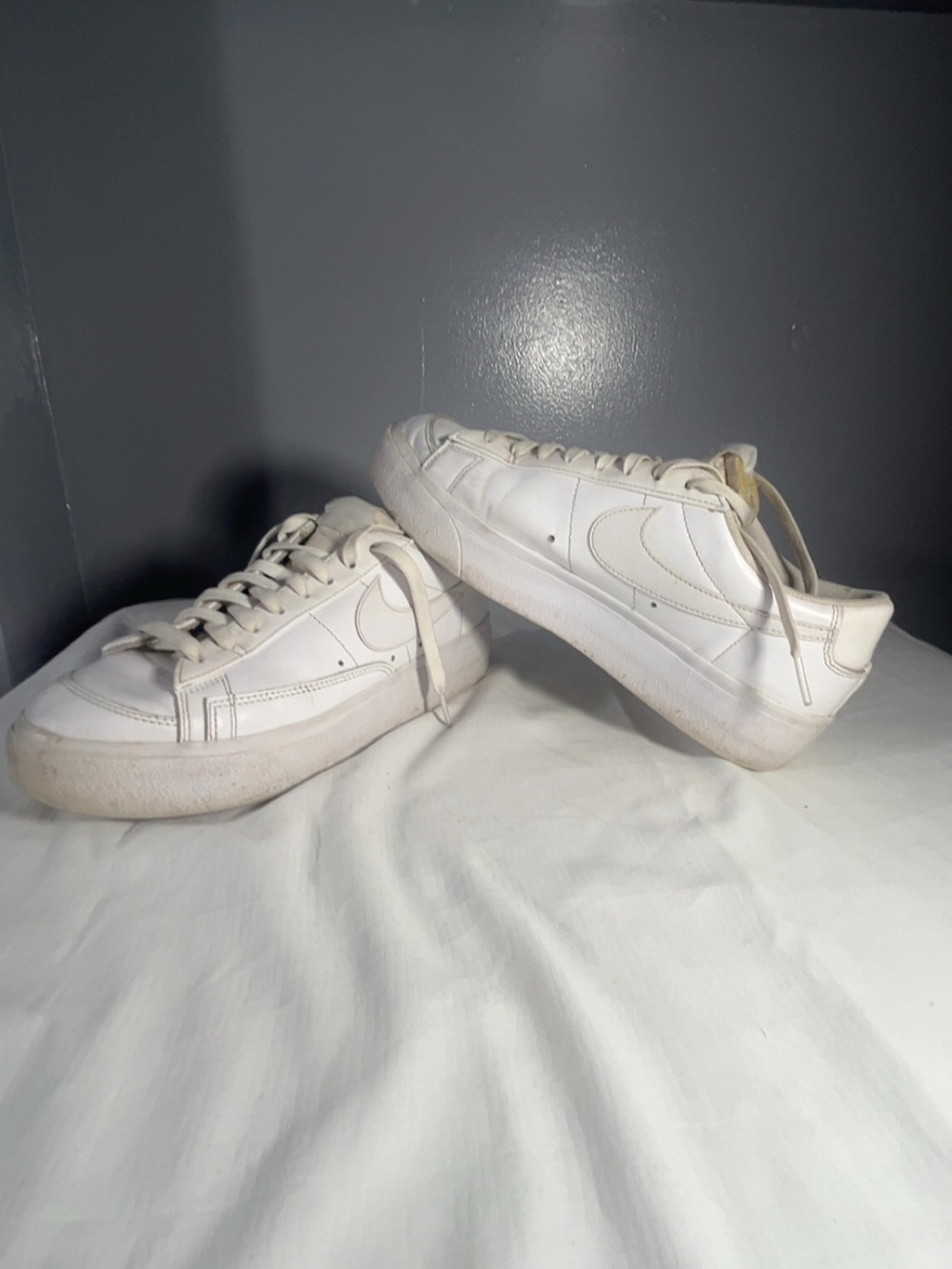 Nike Court Vision Low Triple White Sneakers Men’s Size 10
